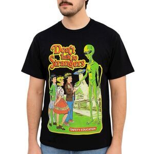 Steven Rhodes T Shirt Mens XL Alien UFO Funny Graphic Retro Streetwear Space
